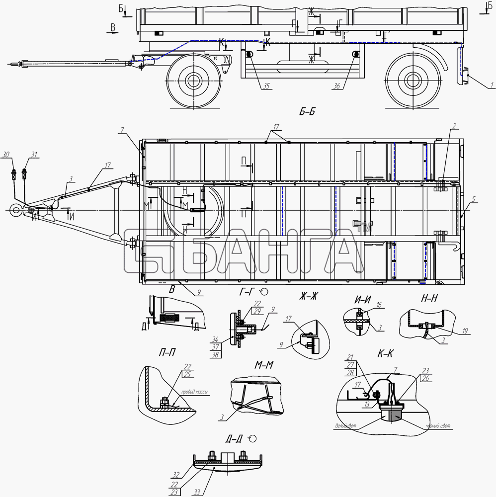 НефАЗ НефАЗ-8332 (2009) Схема Установка электрооборудования-49